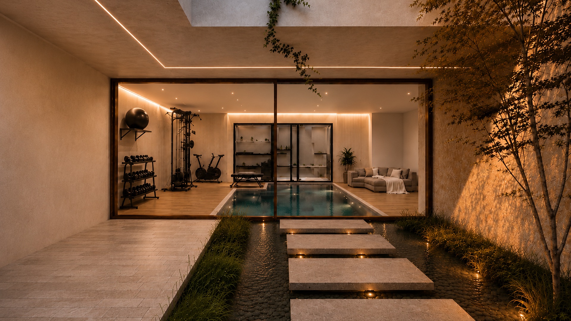 Piscina interior climatizada · Centralis