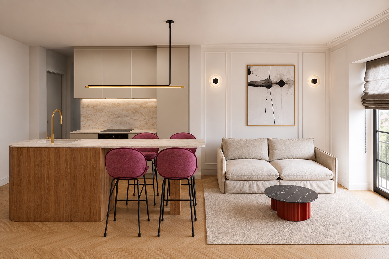 Salón-cocina · Vivienda 1 · Pedro Duro 2